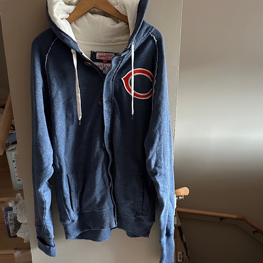 Mitchell & Ness bears zip up hoodie